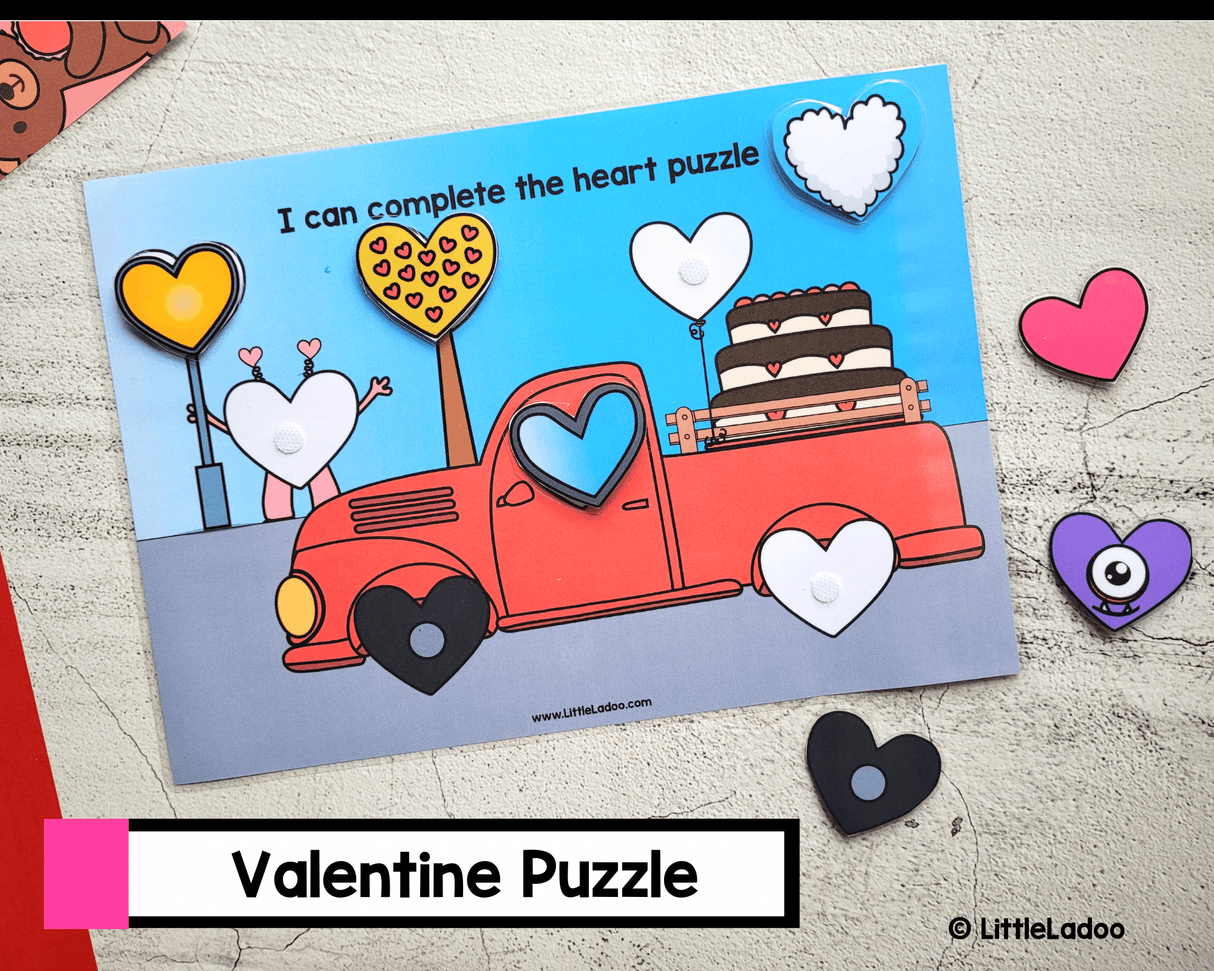 Valentine Busy Book Printable {11 Activities }