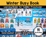 Winter Busy Book {11 Activities}