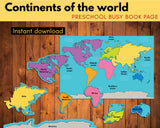 Continents of the World Printable {13 Pages}