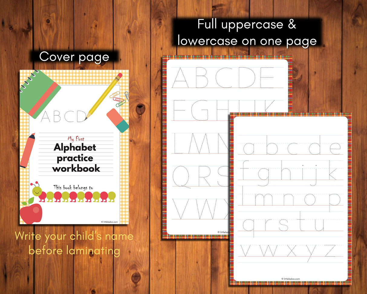 Alphabet Worksheets {26 + 7 Pages}