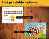 Snail Number Matching Game