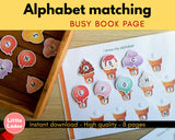Ice cream Alphabet Matching Printable {8 pages}