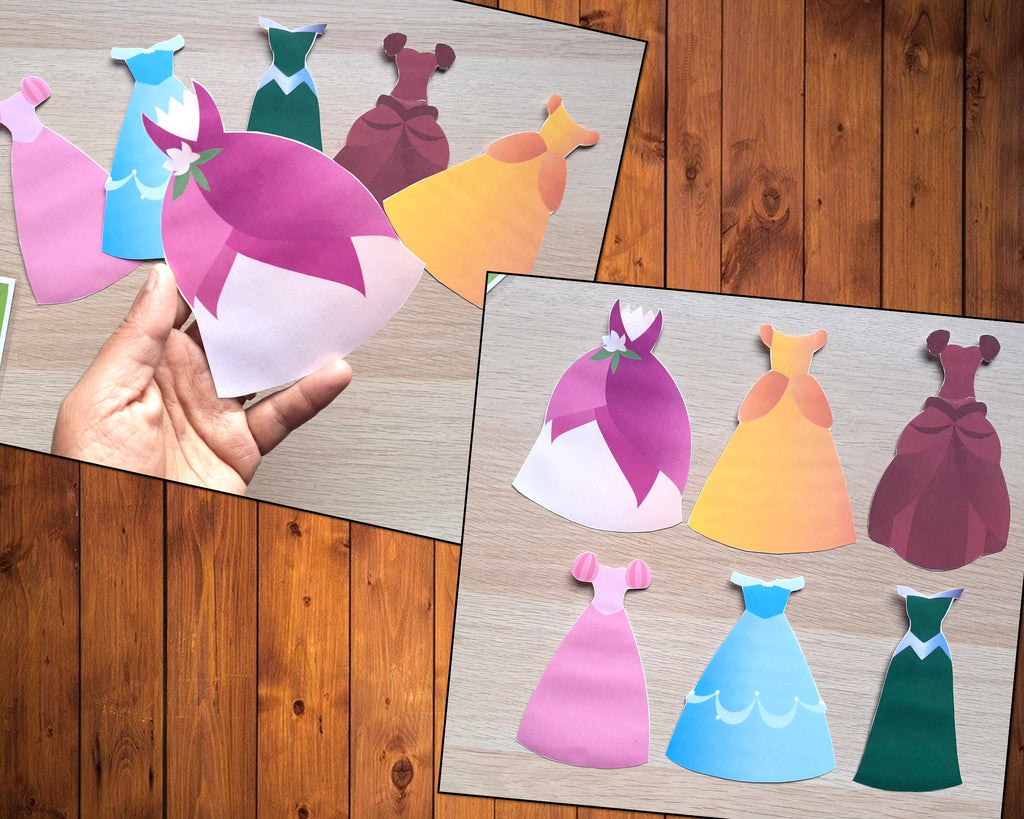 Dress up the Princess Printable (Activity Page + 6 Costumes) – LittleLadoo