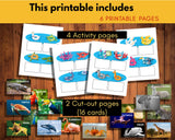 Animals Matching Game Printable